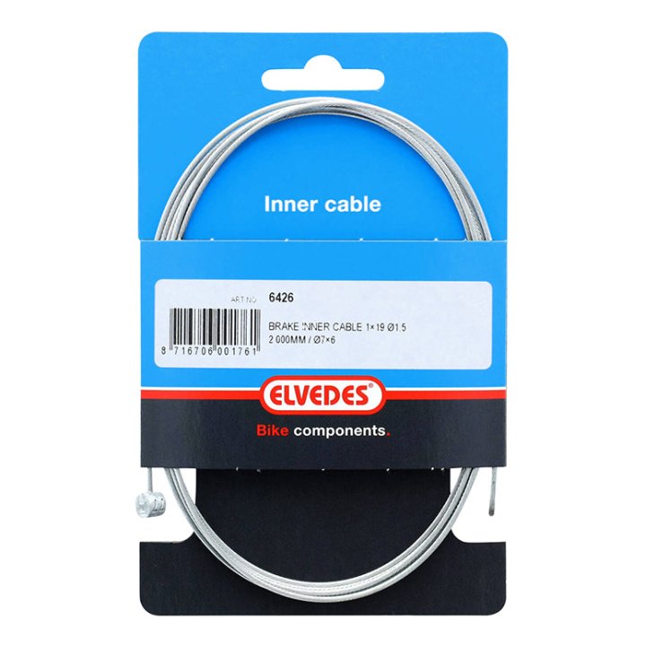 Câble De Frein VTT Elvedes Galva L2,00M (Vendu A L'Unite Sur Carte)