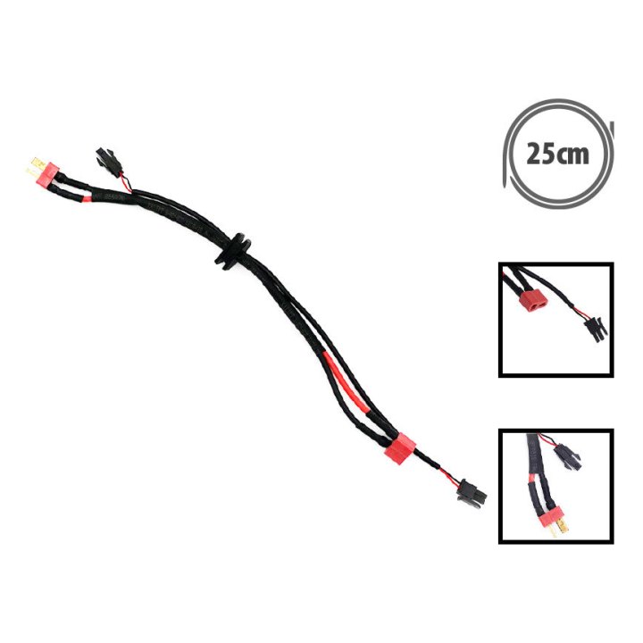Cable Etwow liaison batterie au controleur (2+2 pins)
