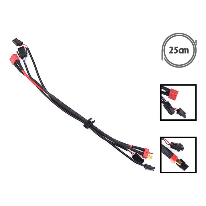 Cable Etwow liaison batterie au controleur (3+3 pins)