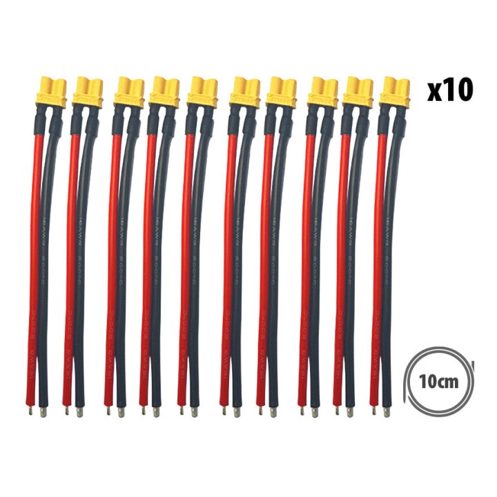 Câble XT30 femelle X10pcs
