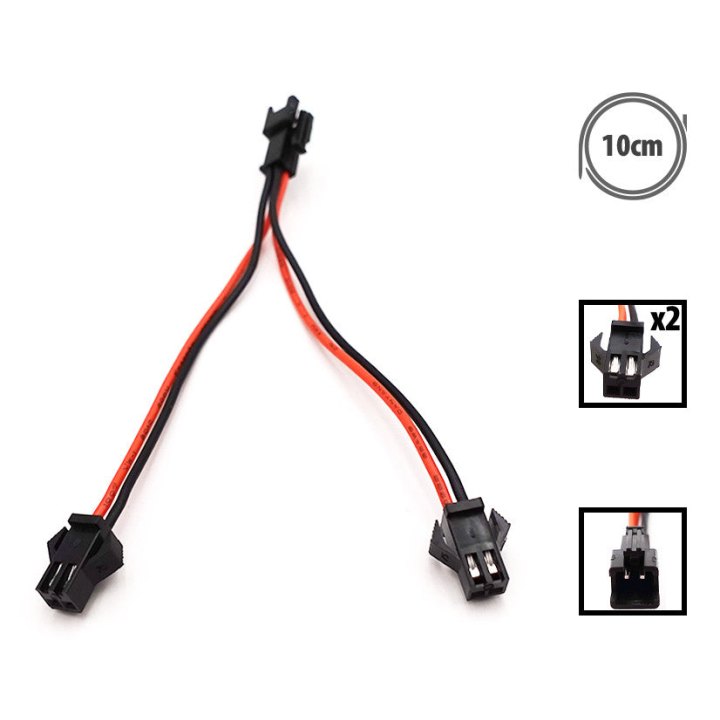 Cable Y JST 2 Pins Ey 4