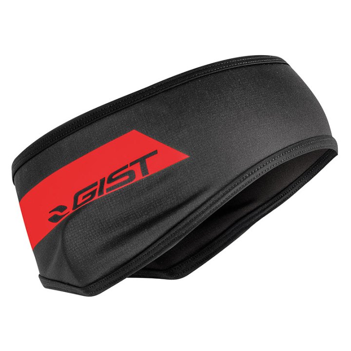 Cache Oreille - Bandeau Vélo Gist Inside Hiver Super Roubaix Noir-Rouge