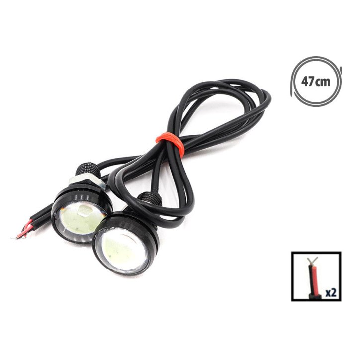 Feu de signalisation LED bleu polaire X2 Pcs