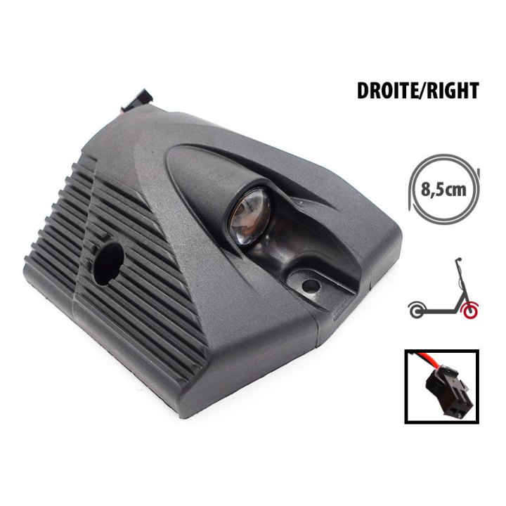 Cache plastique et Led Deck avant droite Kukirin G2 Master