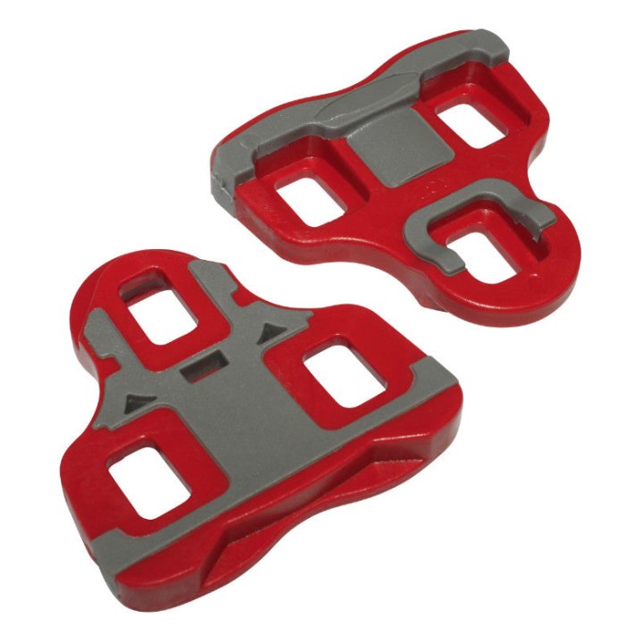 Cale Pédale Newton Type Look Keo Rouge Bi-Matiere Angle 6°(Paire)