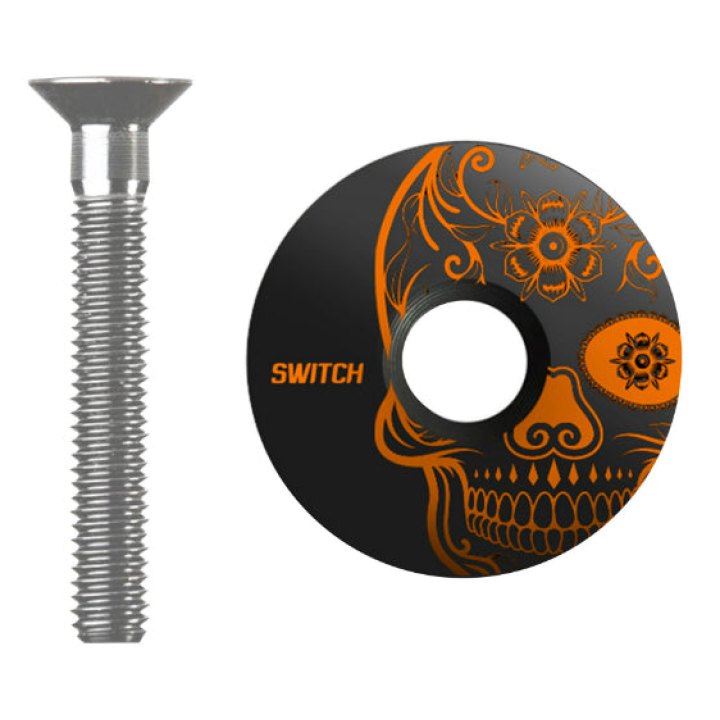 Capot Jeu Direction Switch Skull Noir-Orange