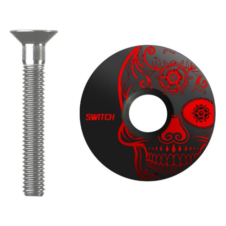 Capot Jeu Direction Switch Skull Noir-Rouge