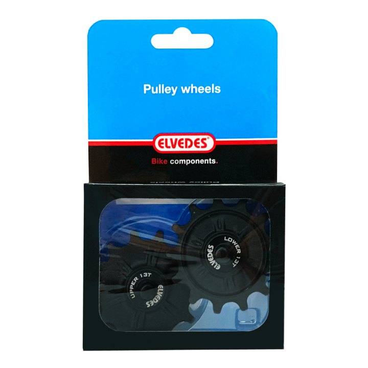 1 kit galets de dérailleur Elvedes pour Shimano MTB 12 vit. et Route M9100/8100/7100