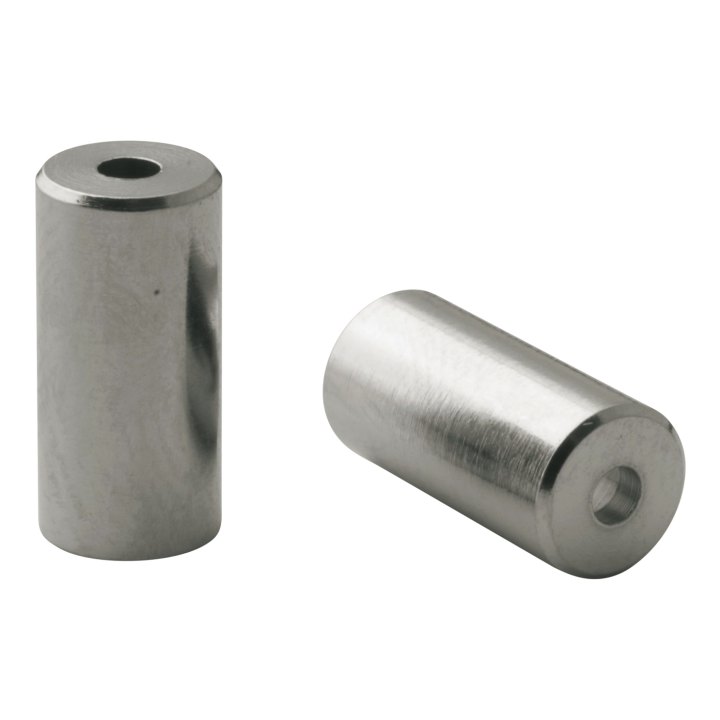 10x embout gaine Elvedes Ø5,0mm laiton silver