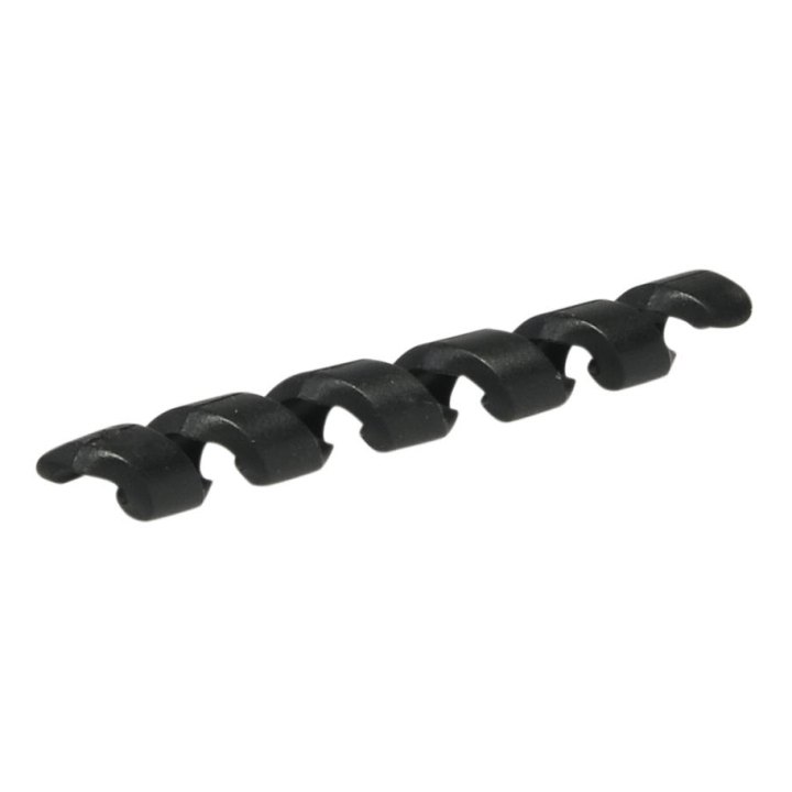 25x protections de cadre spirale, 4 - 5,5mm Elvedes Rubber, noir