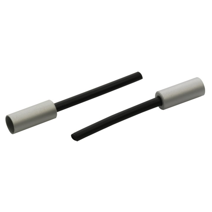 50x embout gaine Elvedes Ø5x14mm aluminium Silver