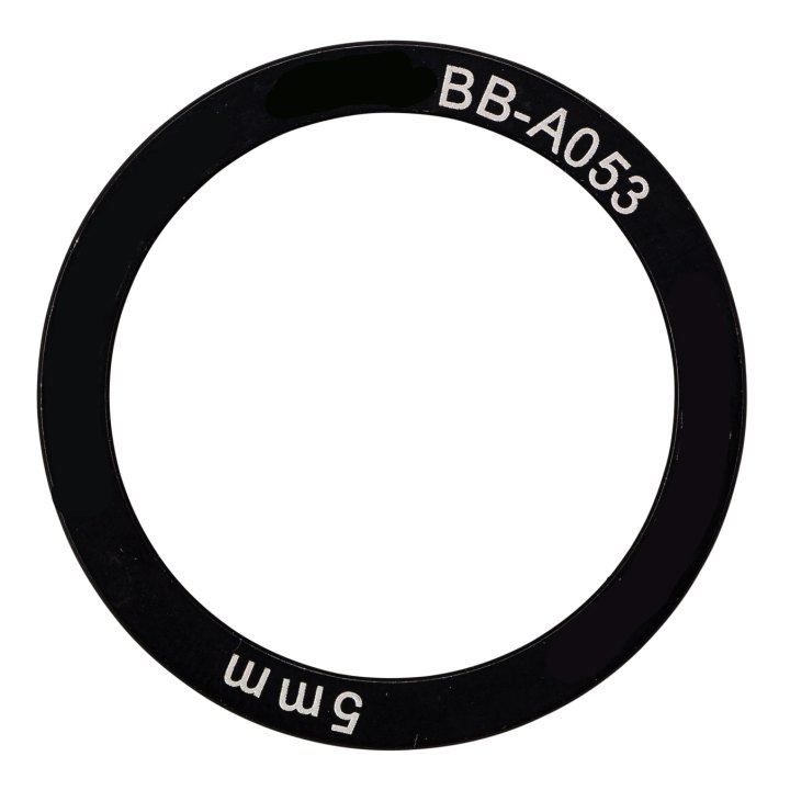 4x Spacer aluminium Elvedes pour boîtier de pédalier 38x30x5mm