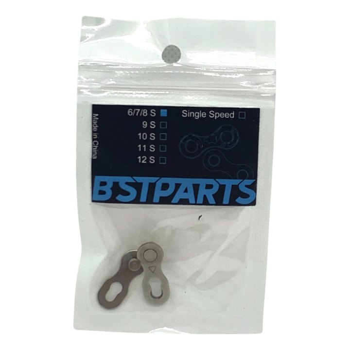 Attache rapide BST Parts SP8, 6/7/8 vitesses, argent