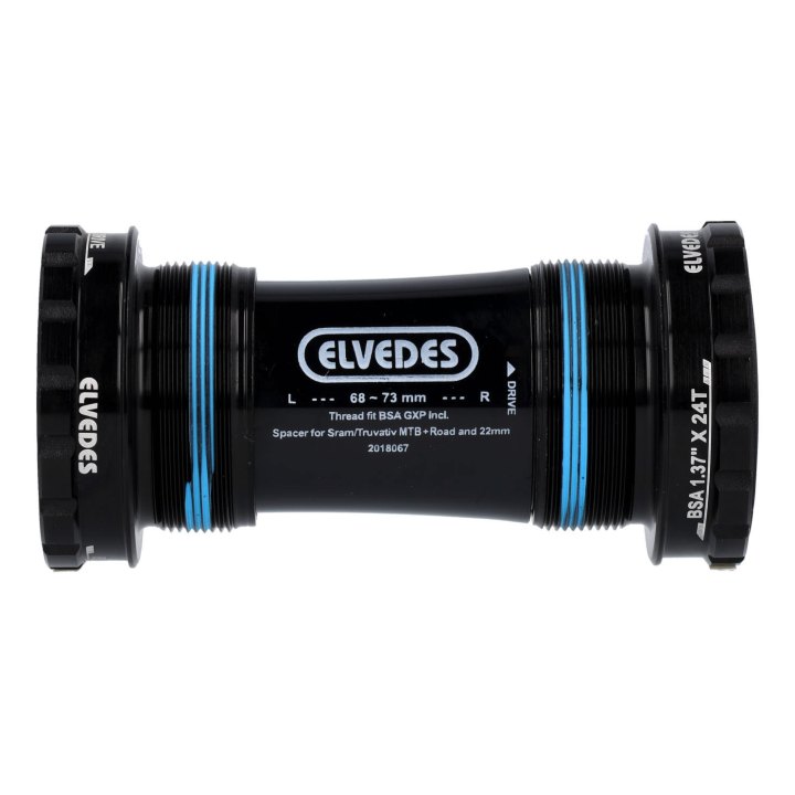 Boîtier de pédalier Elvedes BSA 24-22mm GXP (SRAM)