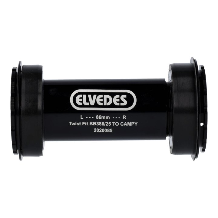 Boîtier de pédalier twist fit Elvedes BB386 to Campagnolo Ultra-Torque Sans roulementS