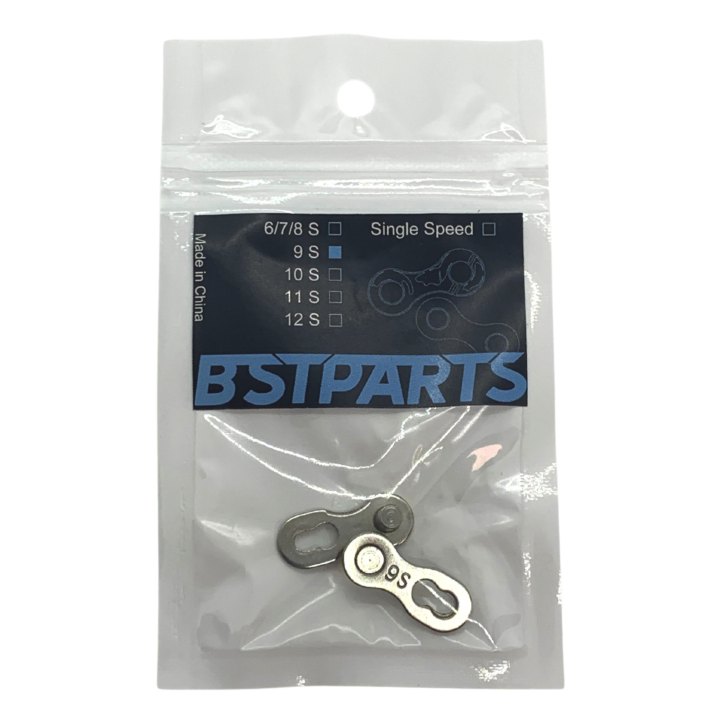 Attache rapide BST Parts SP9, 9 vitesses, argent