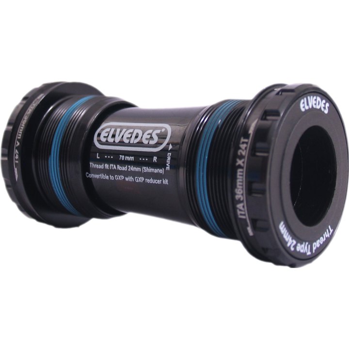 Boîtier de pédalier Elvedes ITA 24mm + spacer GXP