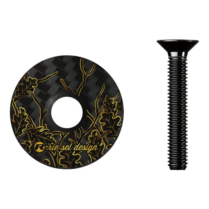 Bouchon de direction Riesel Design STEM:CAP oak leaves