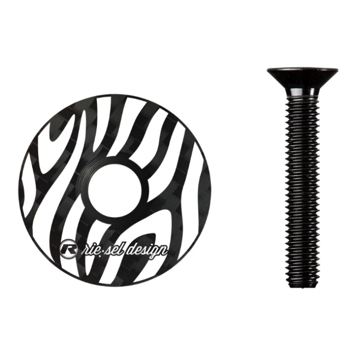 Bouchon de direction Riesel Design STEM:CAP zebra