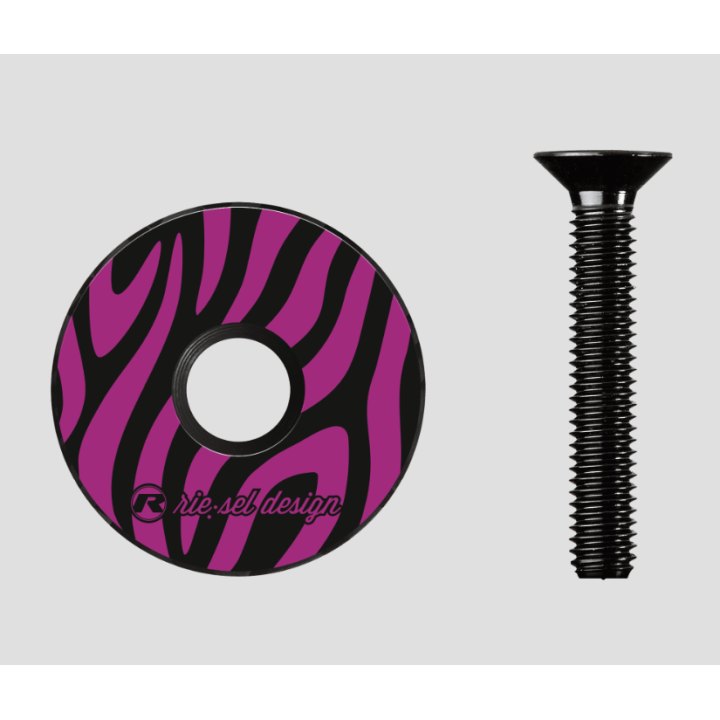 Bouchon de direction Riesel Design STEM:CAP zebra berry
