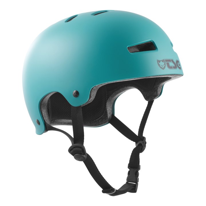 Casque TSG Evolution solid color L/XL satin cauma green