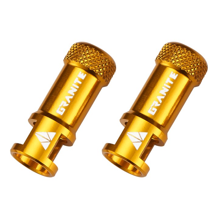 Capuchons de valves Granite CNC/démonte obus or Juicy Nipples
