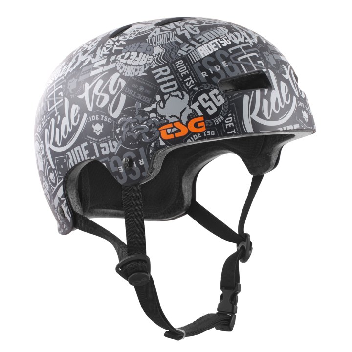 Casque TSG Evolution graphic design L/XL stickerbomb – emballage abîmé