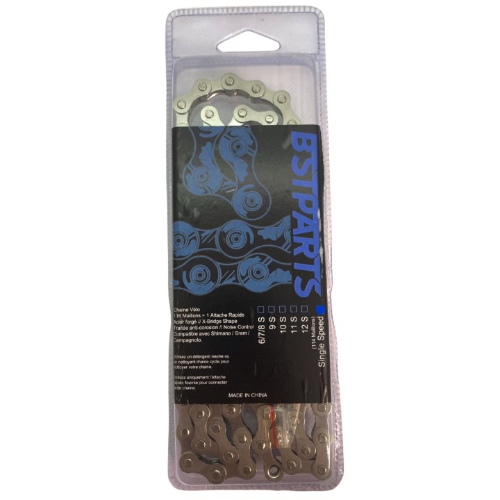 Chaîne BST Parts BST Singlespeed (114 maillons) argent