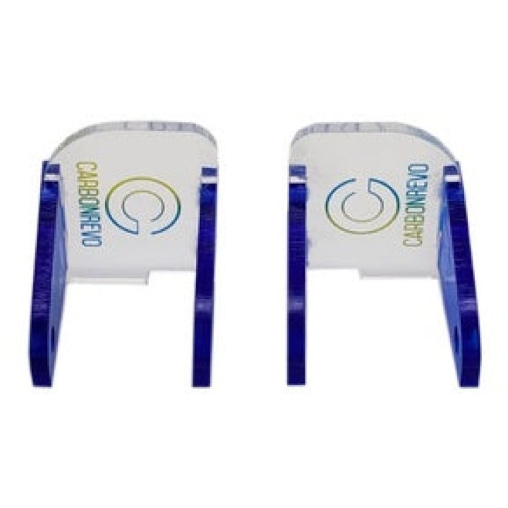 Carbonrevo Cache LED Avant Bleu Translucide - Paire - Dualtron RAPTOR/1/2/ULTRA