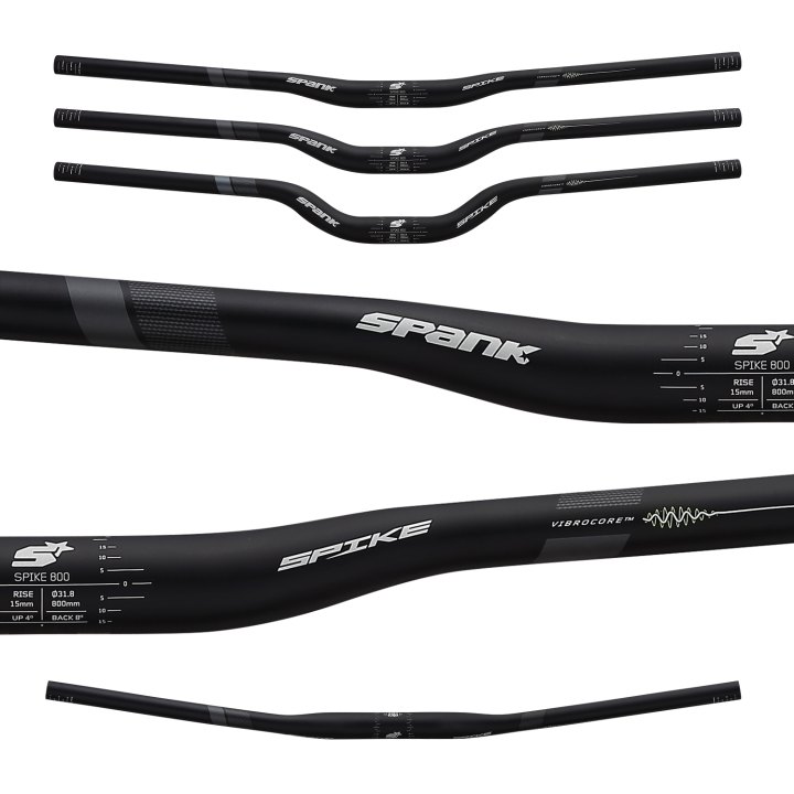Cintre Spank Spike 800 Vibrocore, rise 30mm, noir/gris LTD