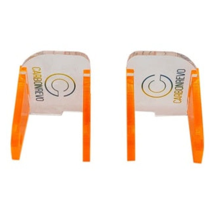 Carbonrevo Cache Pour LED Avant Orange Translucide - 1 Paire - Dualtron Raptor