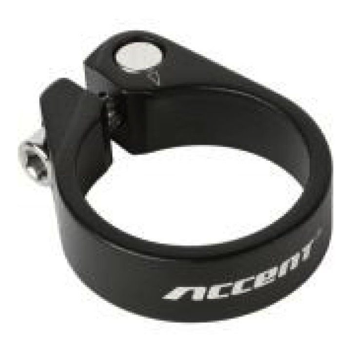 Collier de selle light à vis, 31,8mm, noir Accent