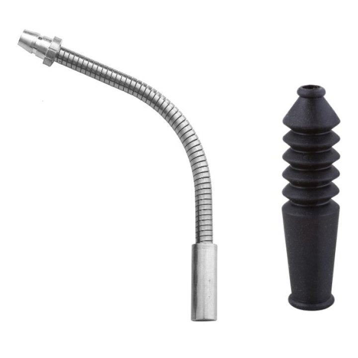 Coude Elvedes V-brake Pipe Flex Ø5,0mm inox plus soufflet x10 pieces