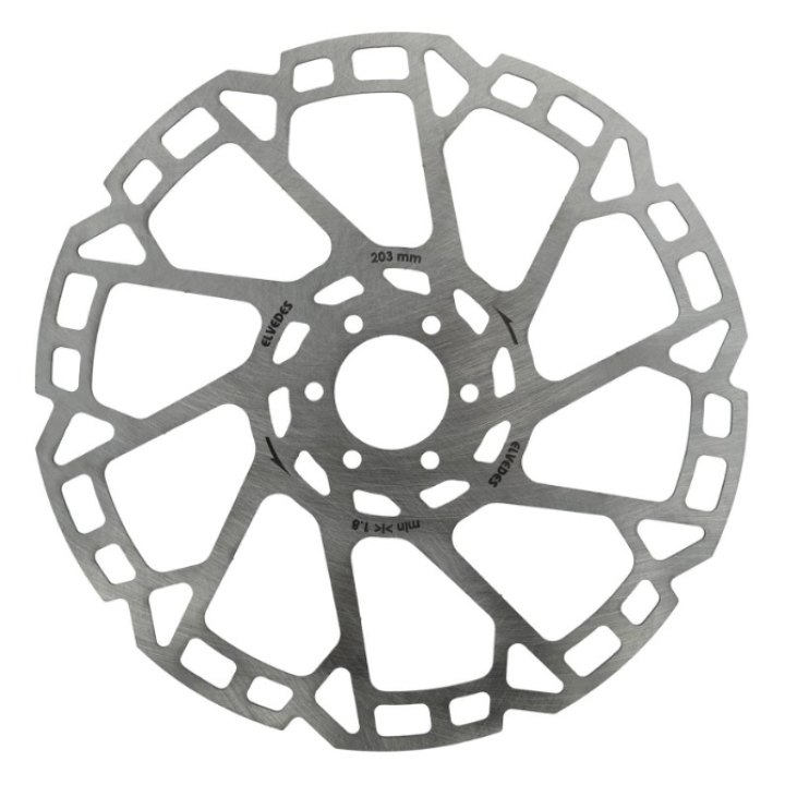 Disque Elvedes Ø203mm, 2mm d'epaisseur, fixation 6 trous
