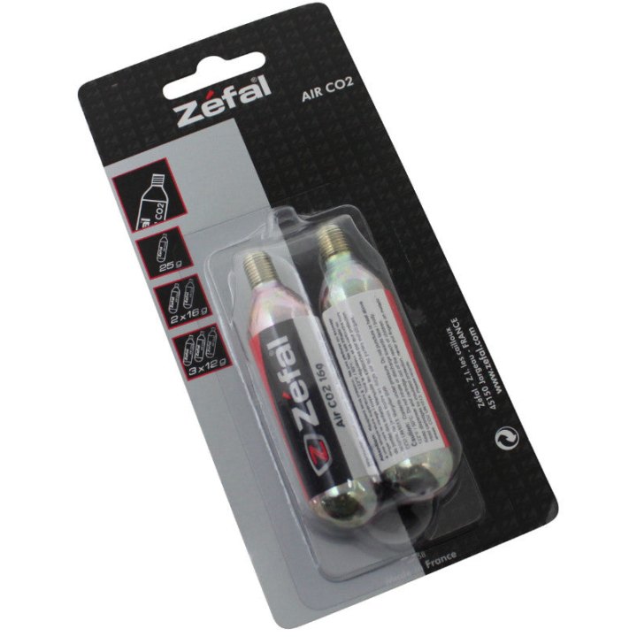 Cartouche CO2 Filete Zefal 16G (Blister De 2)
