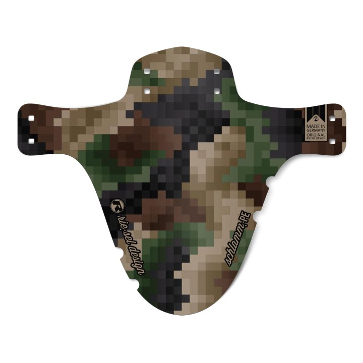 Garde-boue avant Riesel Design SCHLAMM:PE pixel camo