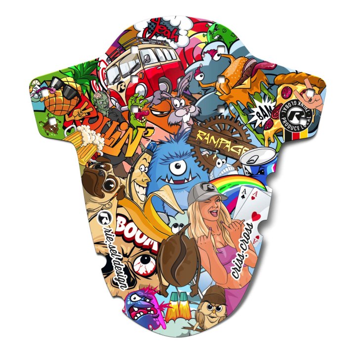 Garde-boue avant Riesel Design CRISS:CROSS stickerbomb eyecatcher