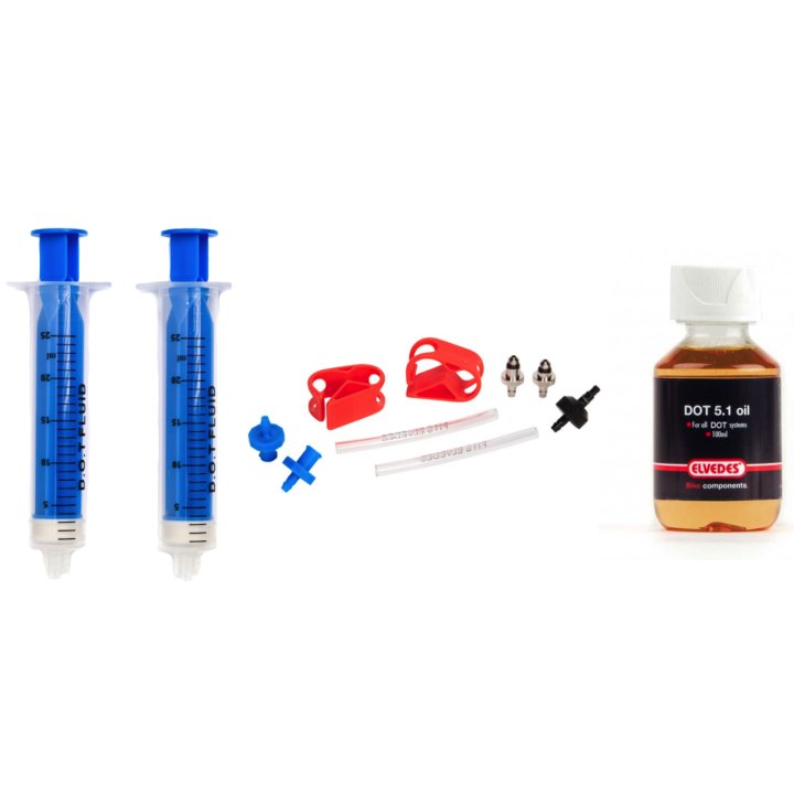 Kit de purge Elvedes Sram/avid complet (1x 2020224 + 1x 2018041 + 1x 2015171)