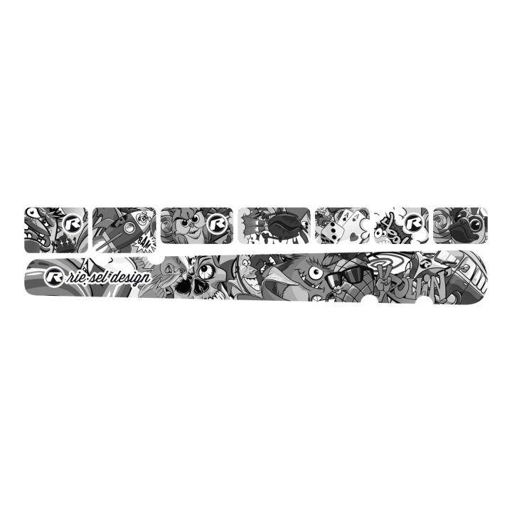 Kit film de protection Riesel Design CHAIN:GUARD bases stickerbomb eyecatcher ultra black