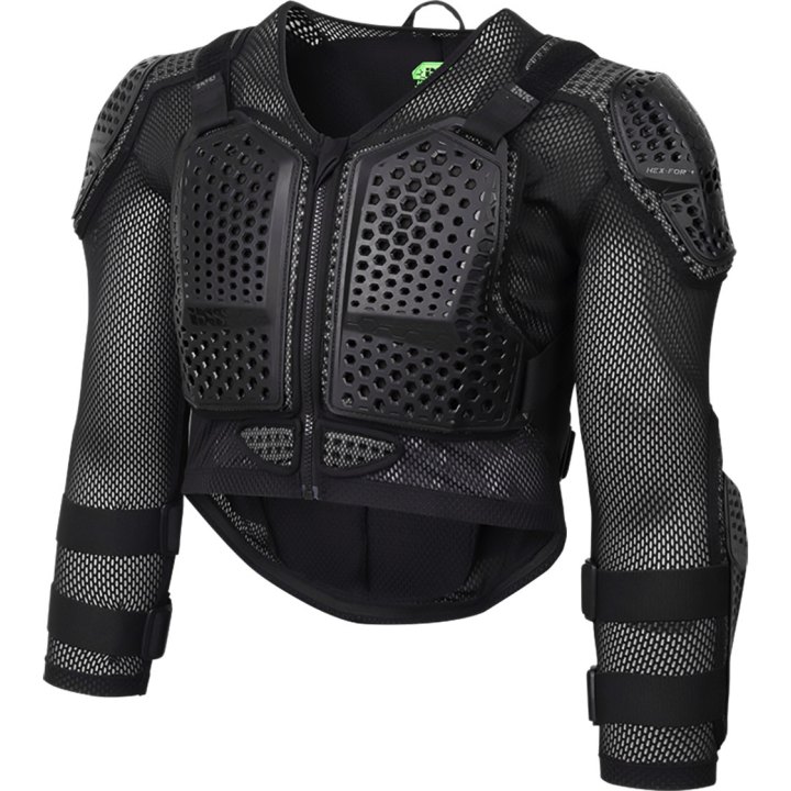 Gilet de protection iXS HEX Upper Black, Youth