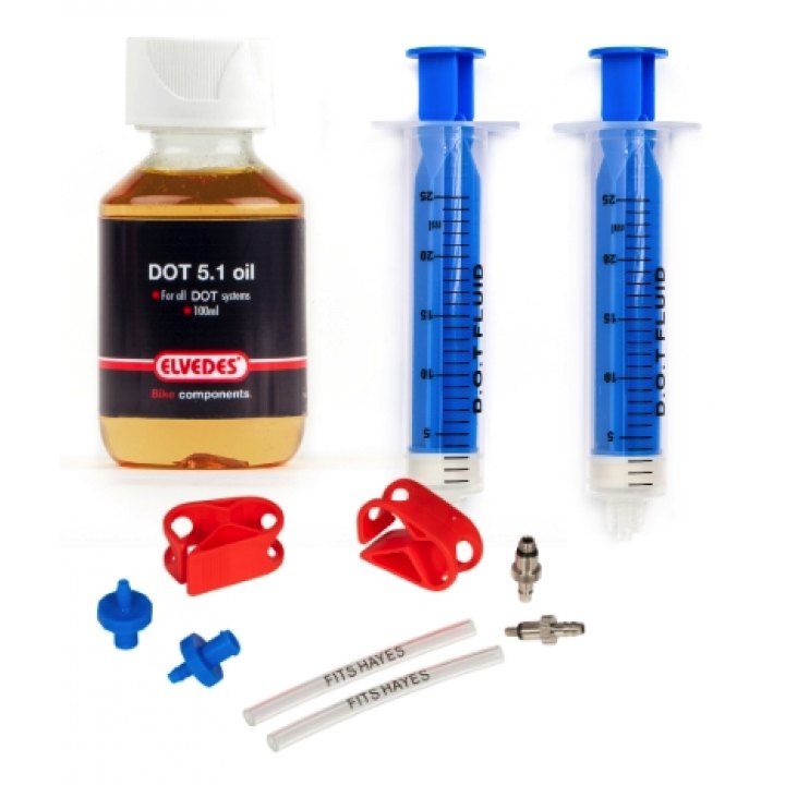 Kit de purge Elvedes pour Hayes complet (1x 2018047 1x 2018041 + 1x 2015171)