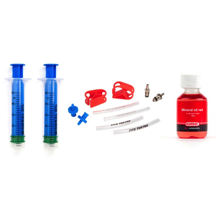 Kit de purge Elvedes Tektro/trp complet (1x 2018044 + 1x 2018040 + 1x 2016005)