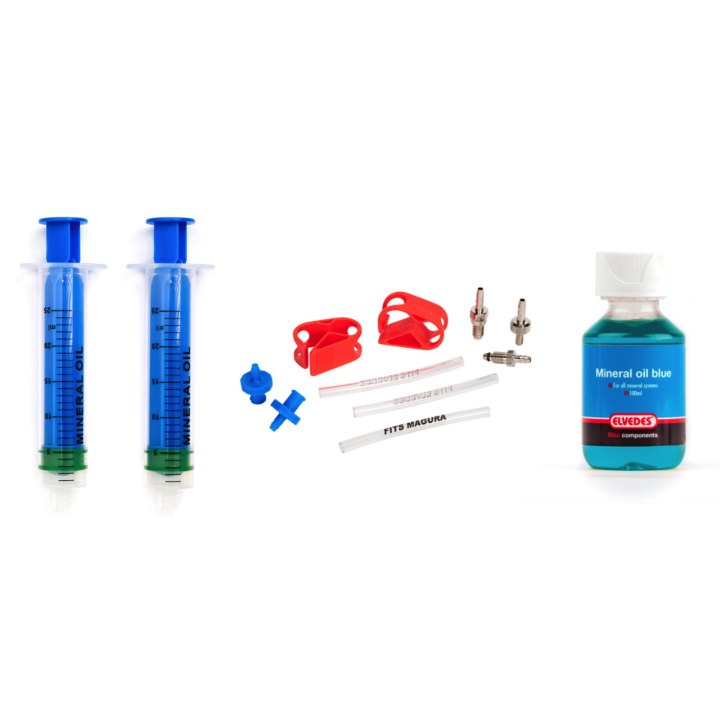Kit de purge Elvedes pour Magura complet (1x 2018043 + 1x 2018040 + 1x 2016006)