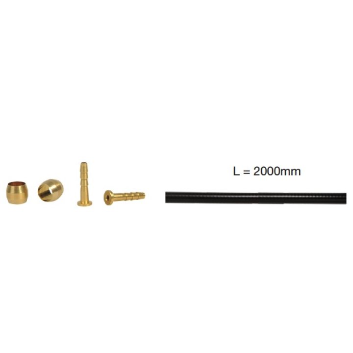 Kit Elvedes Hydro : 2m durite pour Shimano BH 59 extra flexible black + parts