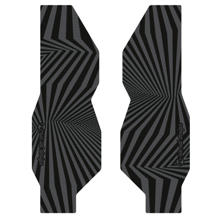 Kit film de protection Riesel Design FORK:TAPE 3000 fourche dazzle grey