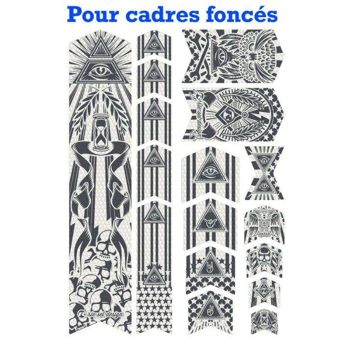 Kit film de protection Riesel Design FRAME:TAPE 3000 cadre illuminati grey