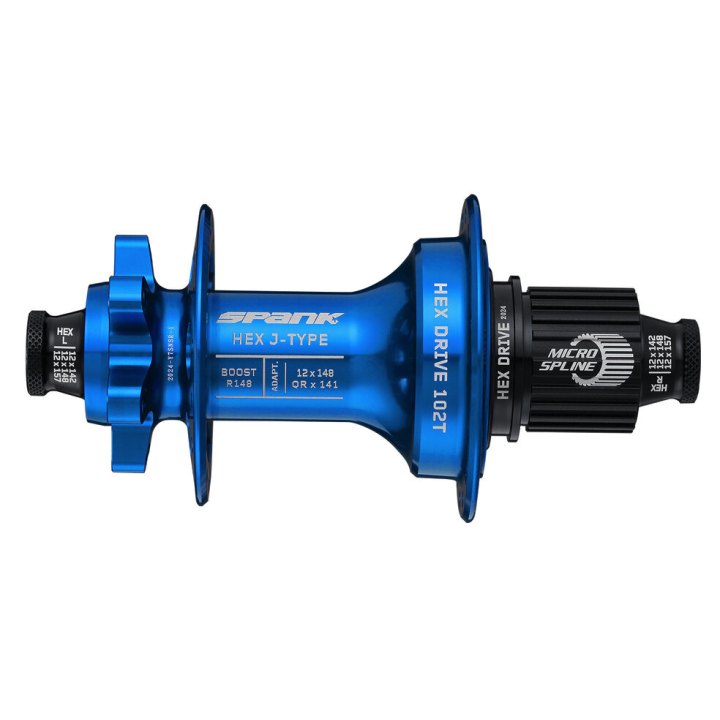 Moyeu arrière Spank HEX J-Type Boost R148 MS, 102T, 32 trous