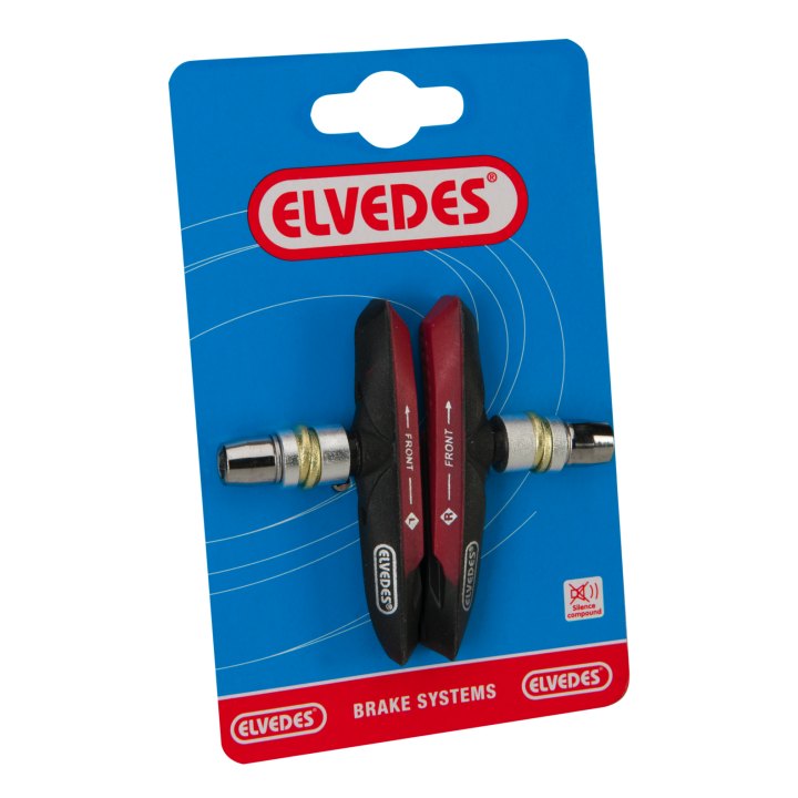 Paire de patins de frein Elvedes V-Type 72mm pour conditions humides
