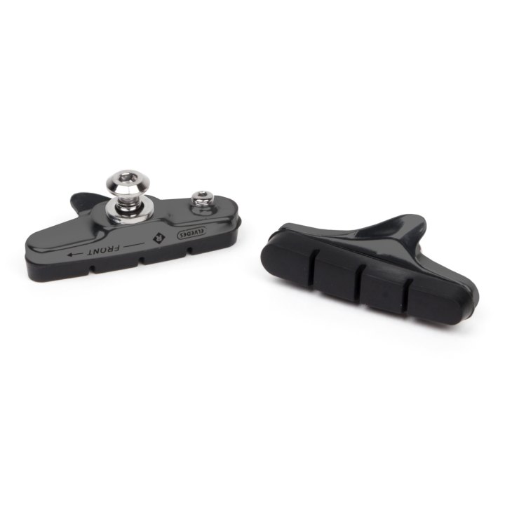 Paire de patins plus porte patins alu route 55mm Elvedes pour Shimano