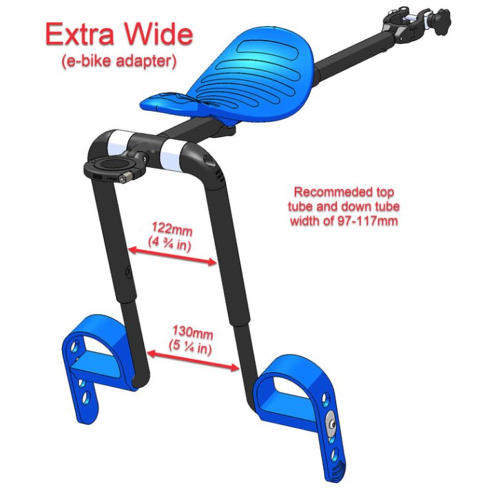 Kit Mac Ride pour E-Bike adaptateur tubes extra-larges 13cm